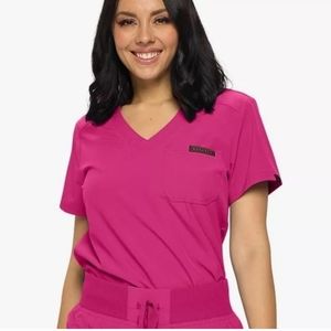 Monarch Uniforms Top Pink  Size Small